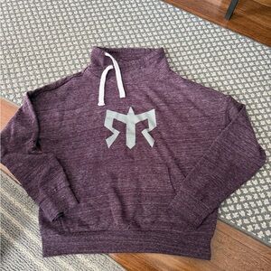 Purple Sweatshirt with Gray Logo